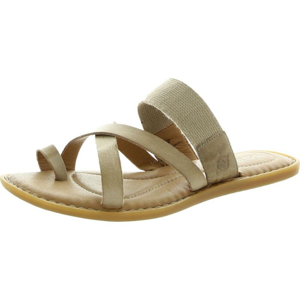 Born Beige Strappy Leather Sandals 6